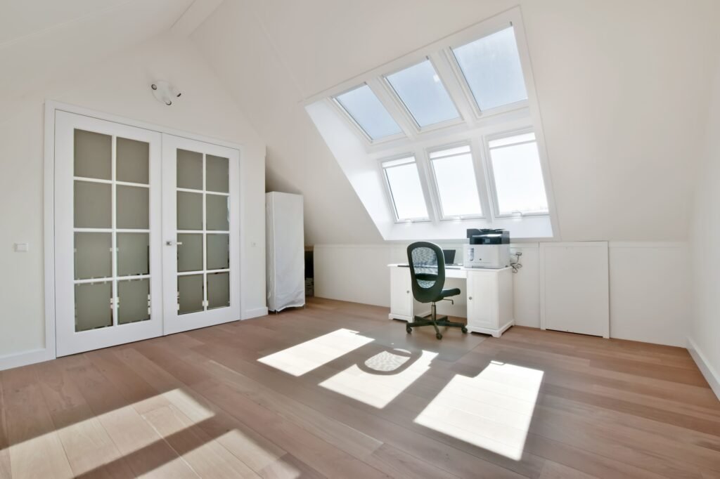 Spacious attic room
