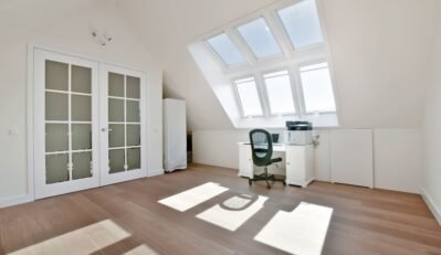 Spacious attic room